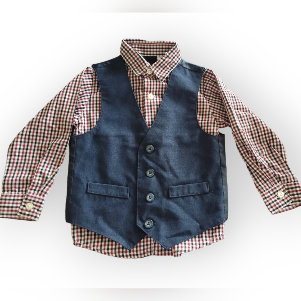 Van Heusen 24M Boys Dress Shirt Set